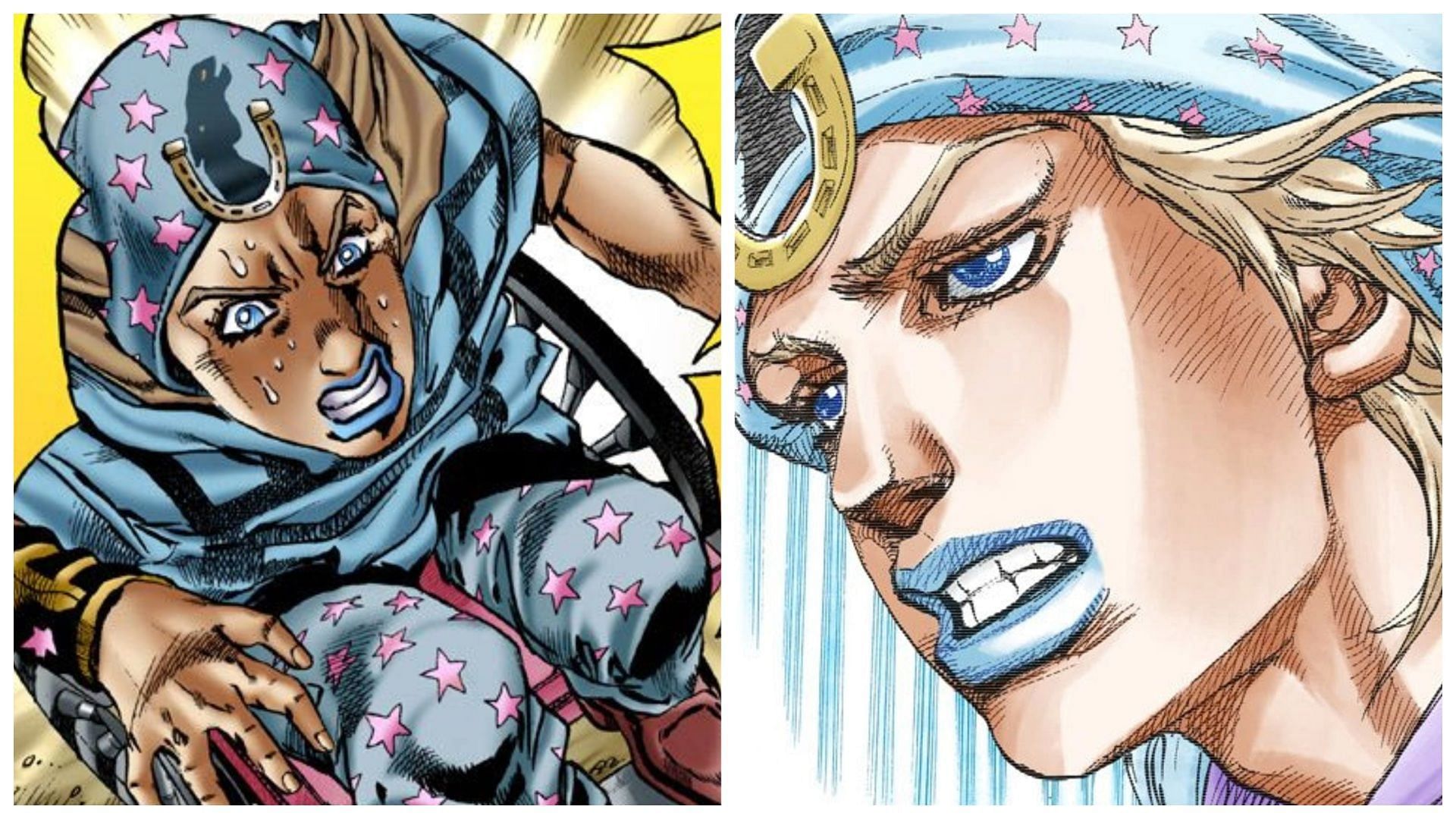 Johnny Joestar's design evolution (Image via Shueisha)